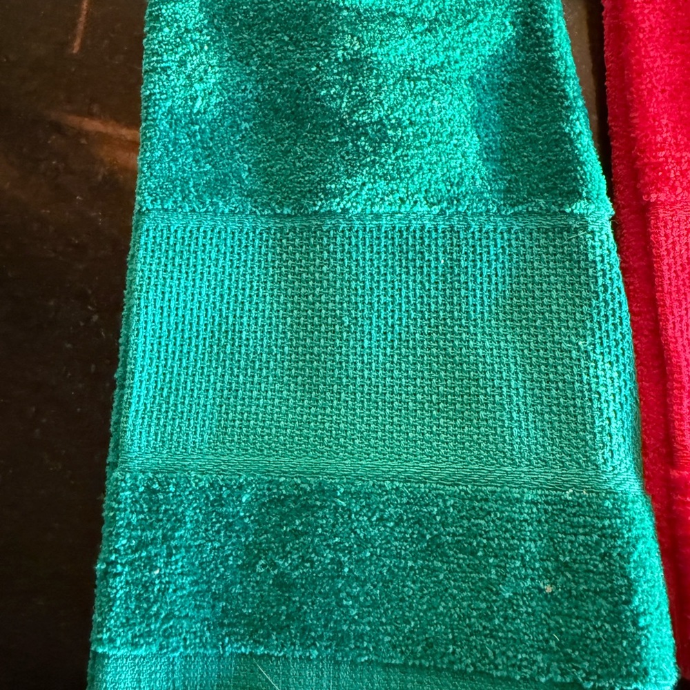 Charles Craft E-Z Stitch Border Fingertip Towels - NWT - Picture 2 of 5